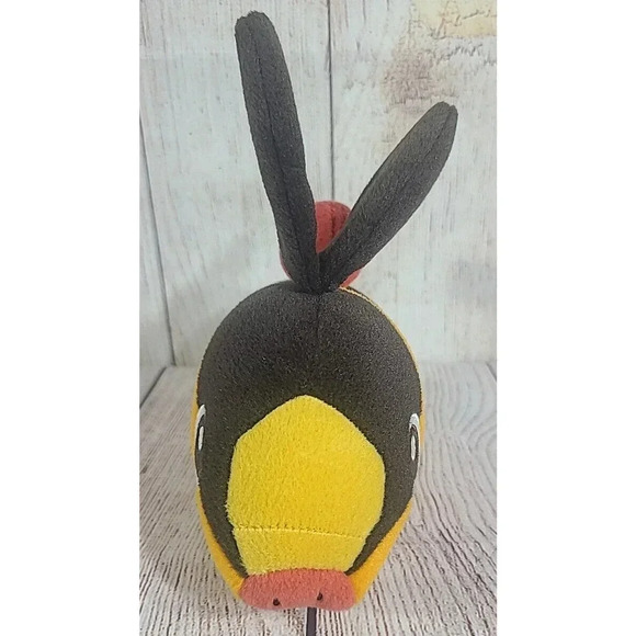Tomy Pokémon Plush Tepig Stuffed Animal Toy Brown Orange Yellow 7" 2013 - Picture 1 of 7
